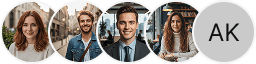 Several user account avatars on the Plentorship trading review section